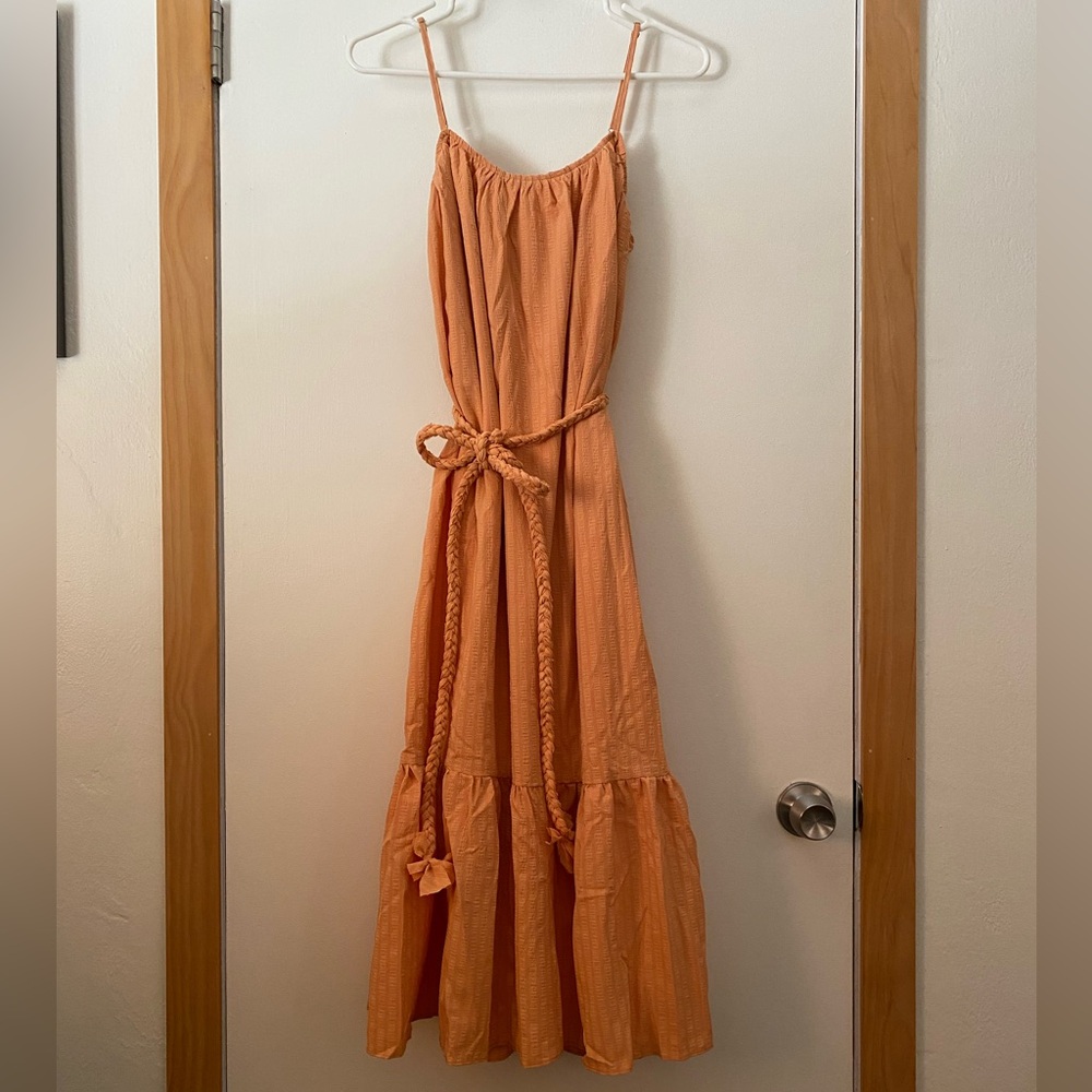 NWT Anniewear Melon Dress with Braided Tie